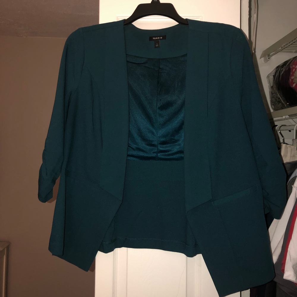 Torrid Emerald, Angled Blazer